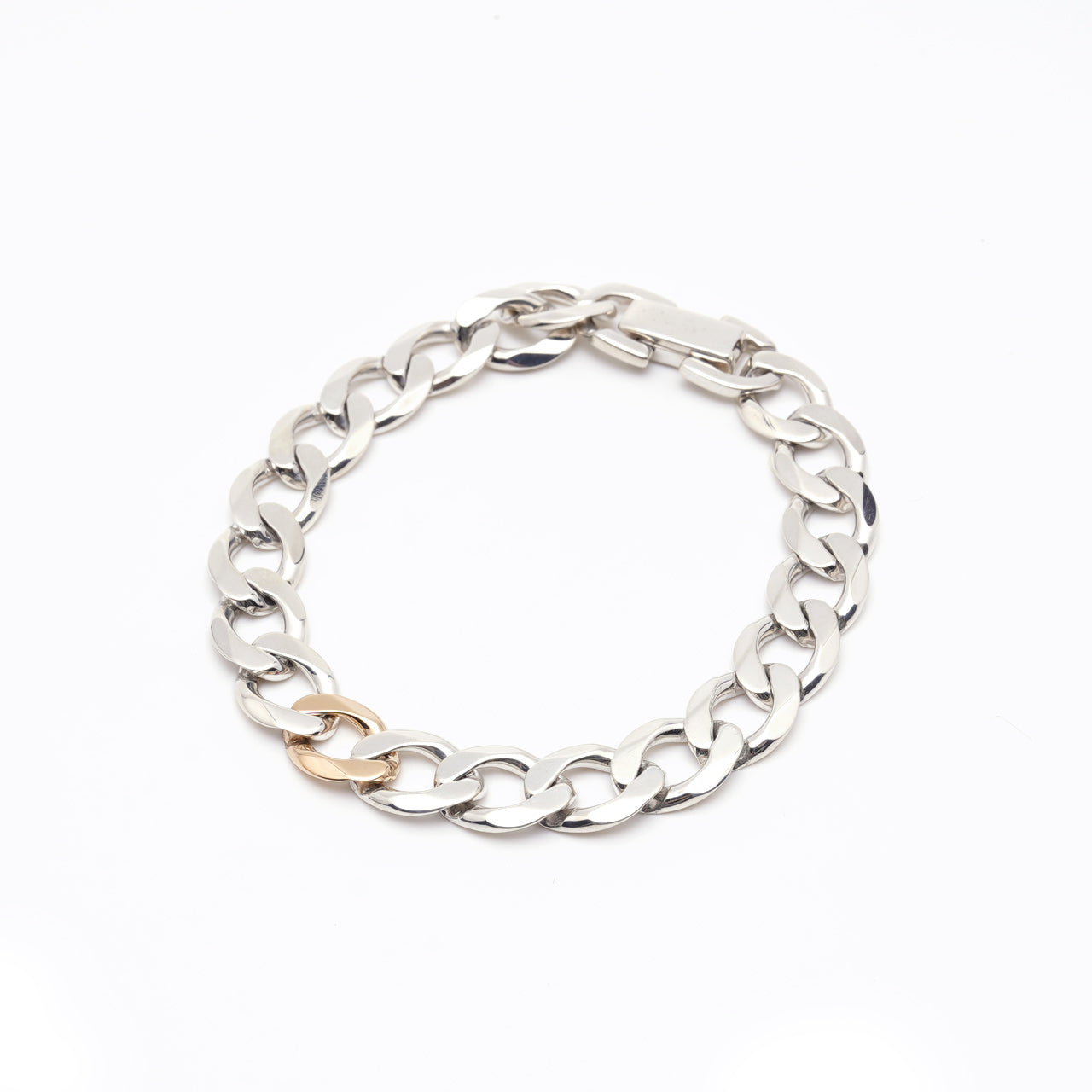 スモール ライト カーブ チェーンブレス SMALL LIGHT CURB CHAIN BRACE (1GOLD) 18K ゴールド シルバー925 アクセサリー 22AW035G