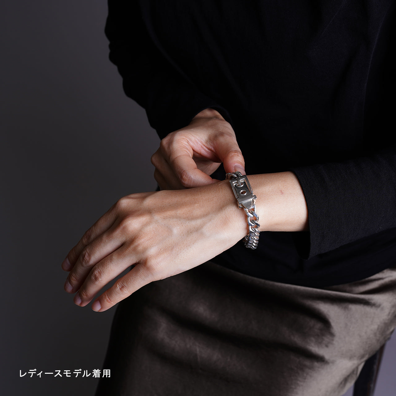 バックル ブレスレット BACKLE BRACELET MEDIUM シルバー925 アクセサリー ED-VG17-BB09
