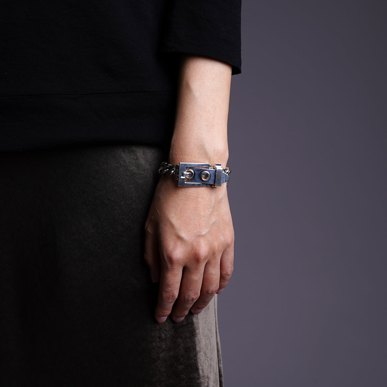 バックル ブレスレット BACKLE BRACELET LARGE シルバー925 アクセサリー ED-VG17-BB10