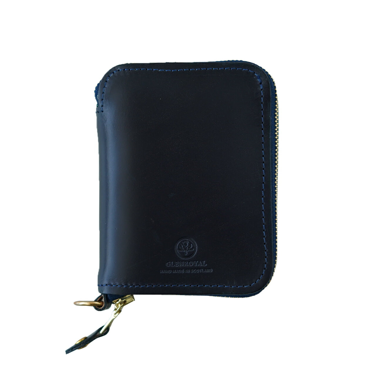 GLENROYAL 글렌 로얄 2 접는 지갑 레이디스 맨즈 브라이들 레더 지퍼 컴팩트 무지 03-5866 GLENROYAL ZIP AROUNDS SMALL WALLET 【무료우송】【쿠폰 대상외】