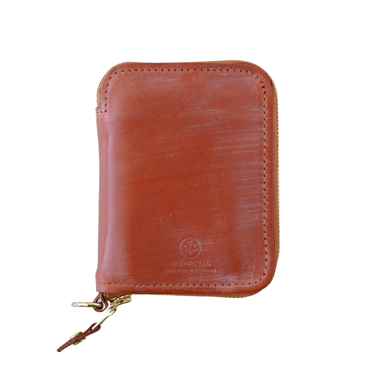 GLENROYAL 글렌 로얄 2 접는 지갑 레이디스 맨즈 브라이들 레더 지퍼 컴팩트 무지 03-5866 GLENROYAL ZIP AROUNDS SMALL WALLET 【무료우송】【쿠폰 대상외】