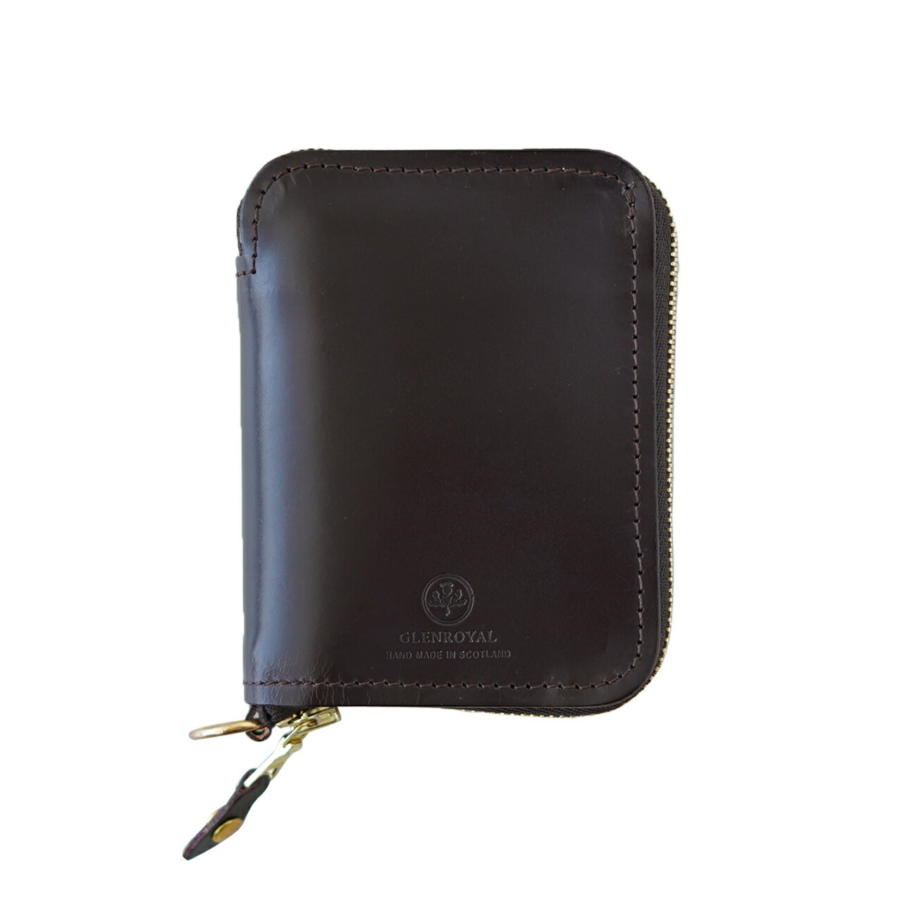 GLENROYAL 글렌 로얄 2 접는 지갑 레이디스 맨즈 브라이들 레더 지퍼 컴팩트 무지 03-5866 GLENROYAL ZIP AROUNDS SMALL WALLET 【무료우송】【쿠폰 대상외】