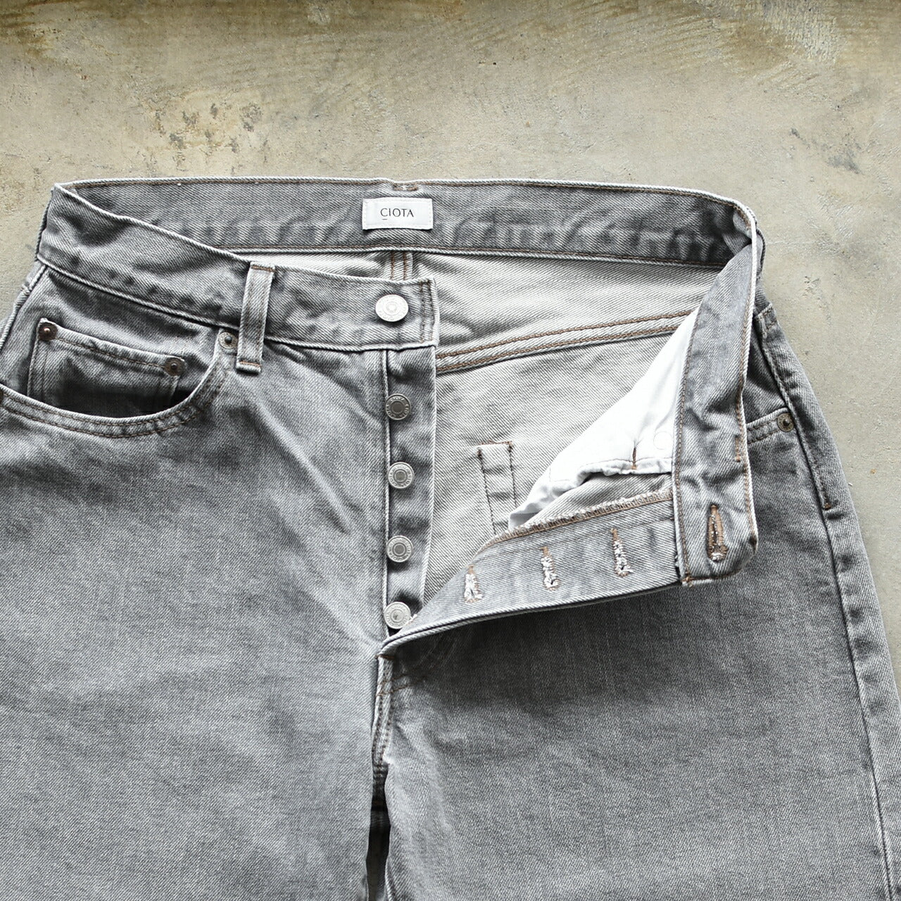 【SALE!40%OFF】デニム メンズ ストレート ライトグレー PTM-1STB-LGR 正規取扱店