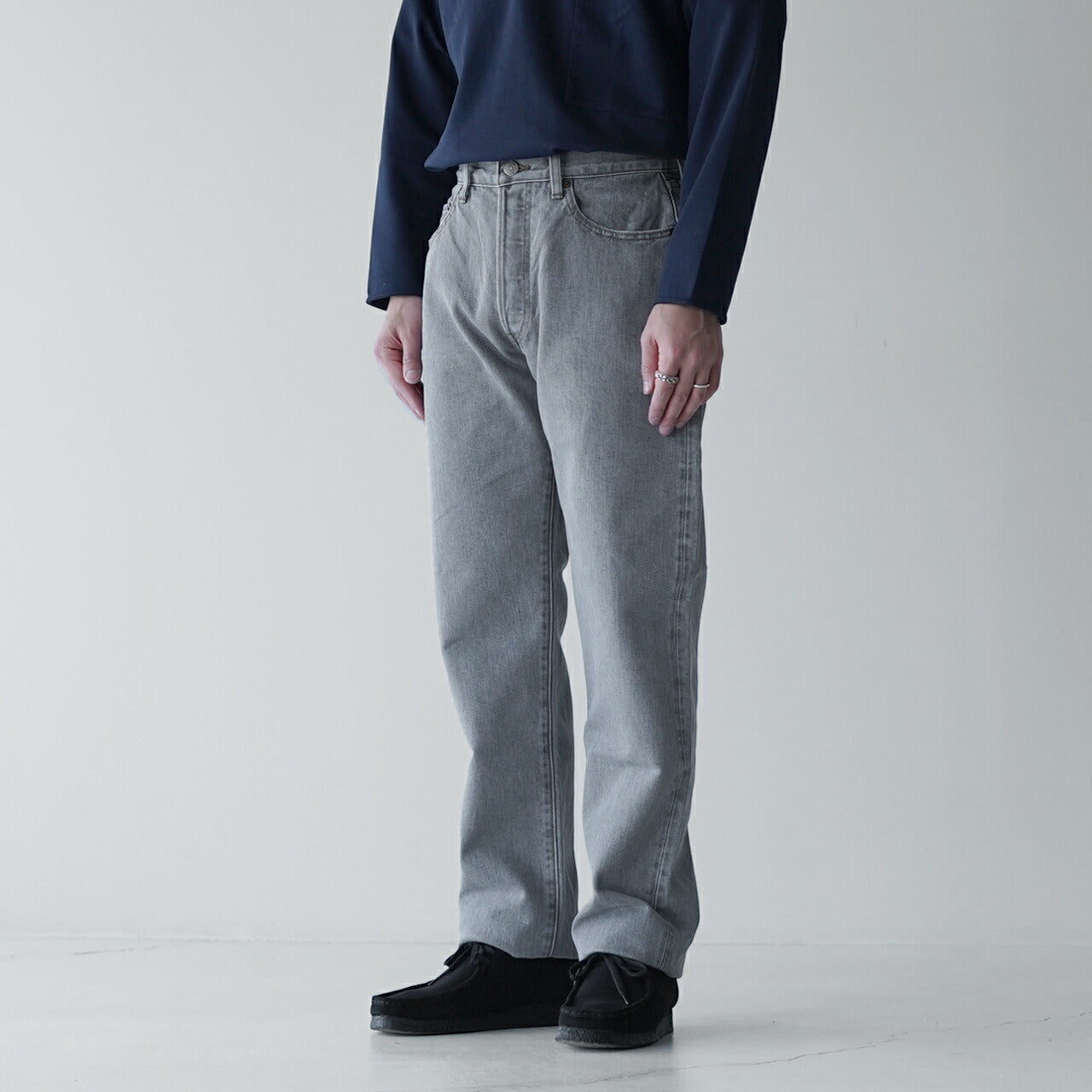【SALE!40%OFF】デニム メンズ ストレート ライトグレー PTM-1STB-LGR 正規取扱店