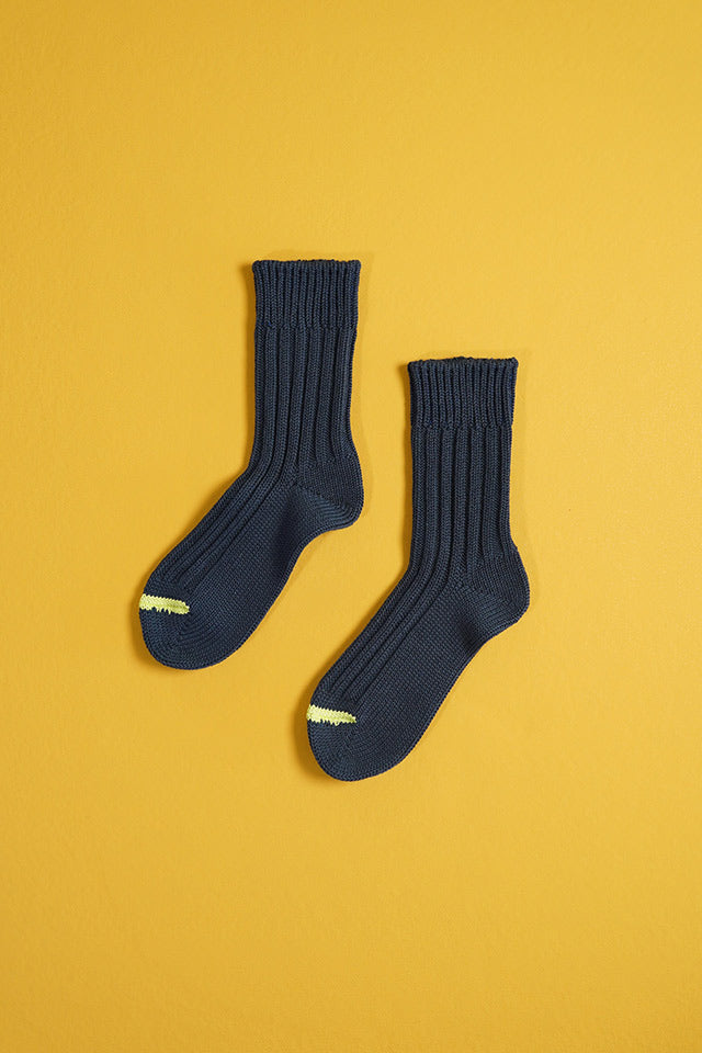 CHUNKY RIBBED CREW SOCKS R1398 【メール便可】