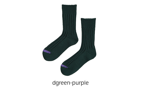 CHUNKY RIBBED CREW SOCKS R1398 【メール便可】