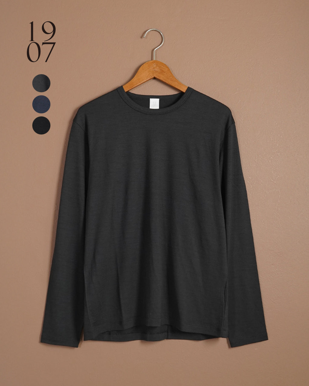 ＼合計3万円以上購入で20%OFFクーポン！／1907 ウール ロング スリーブ Tシャツ wool long sleeve T-shirt ウォッシャブル MK22009【送料無料】【クーポン対象外】