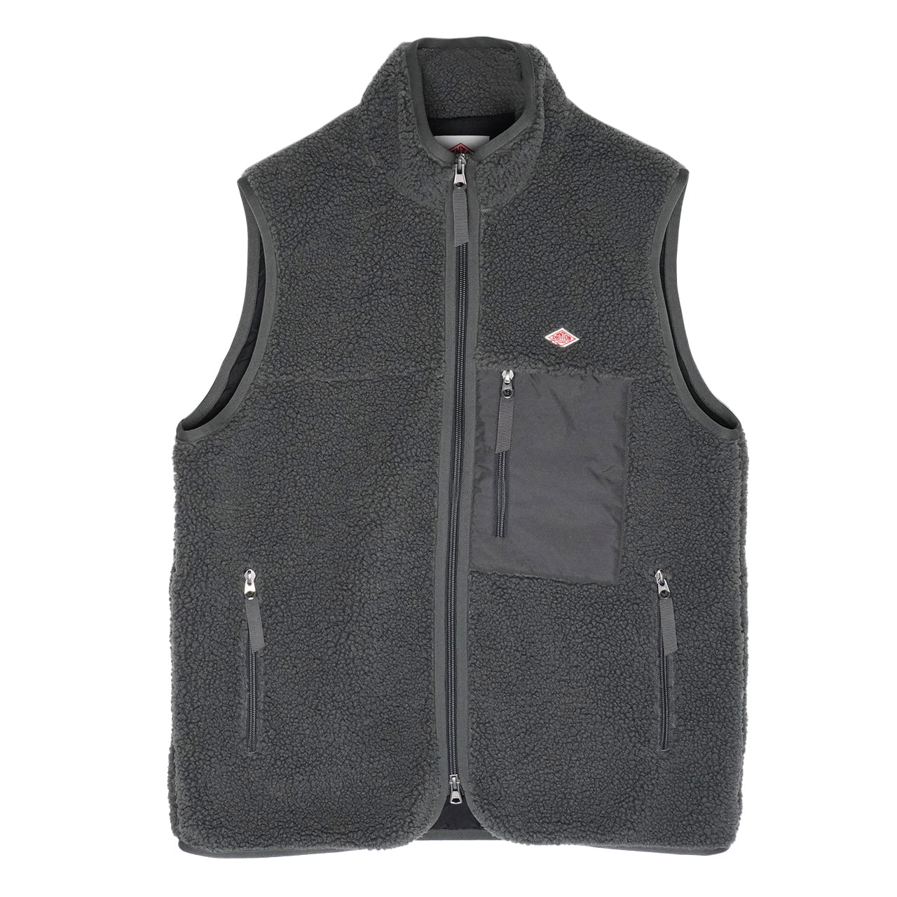 DANTON ダントン スタンドカラー ボア ベスト STAND COLLAR VEST