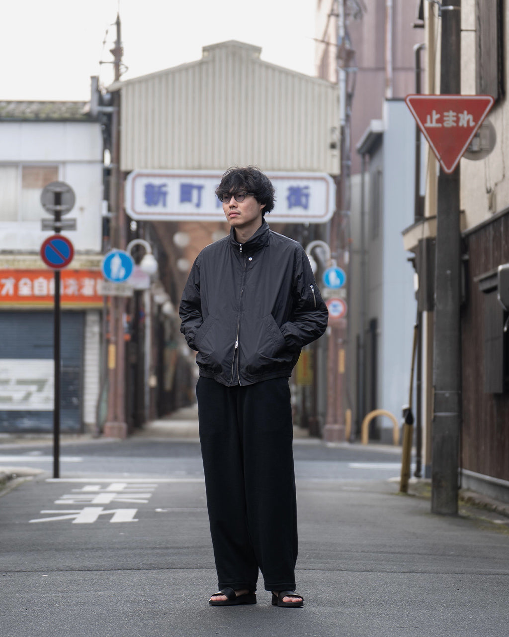 AFTERHOURS アフターアワーズ ボンバージャケット BOMBER JACKET A002-E1BL【送料無料】