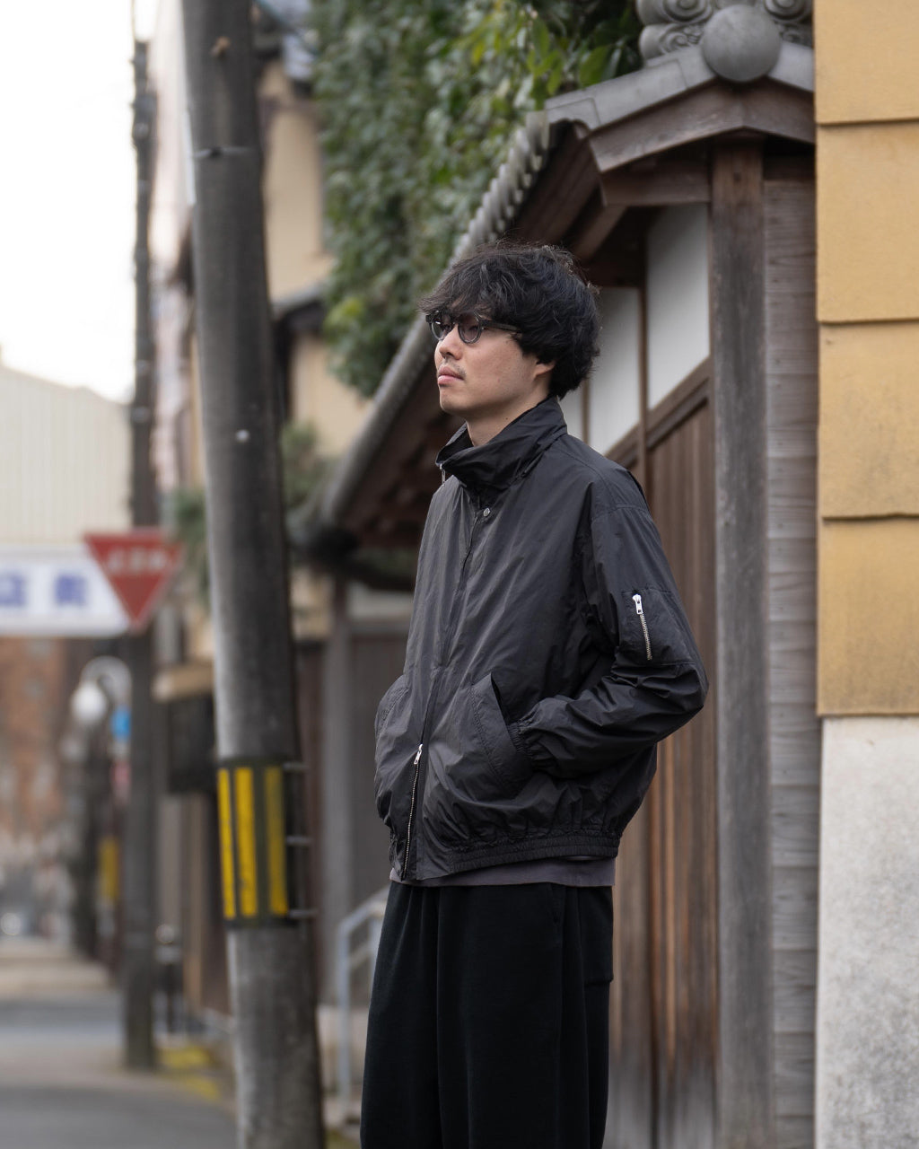 AFTERHOURS アフターアワーズ ボンバージャケット BOMBER JACKET A002-E1BL【送料無料】