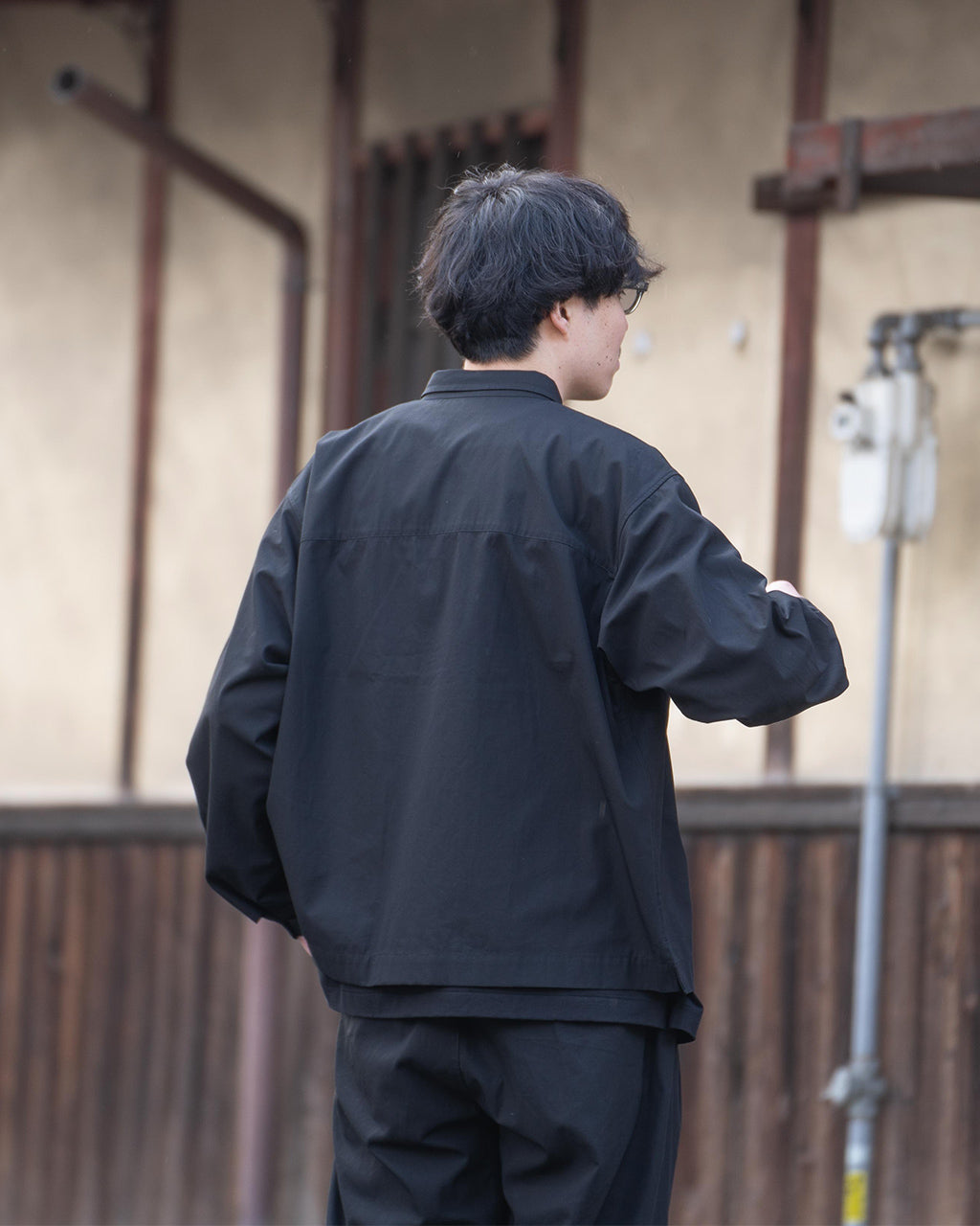 AFTERHOURS アフターアワーズ プリーツ ブルゾン PLEATED BLOUSON A006-E1BL 4499【送料無料】