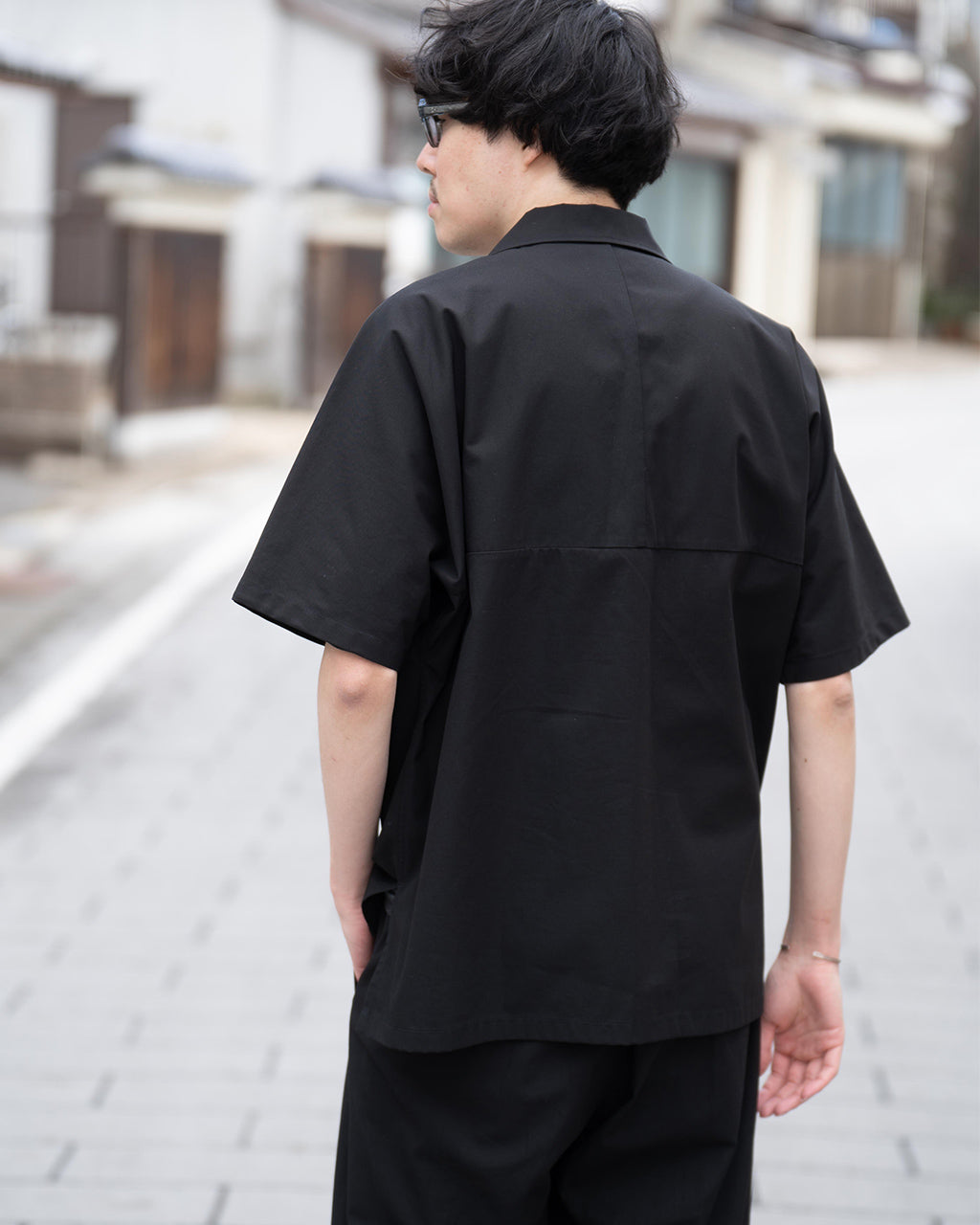 AFTERHOURS アフターアワーズ オープンカラーシャツ OPEN COLLAR SHIRT A008-E1SH 4499【送料無料】