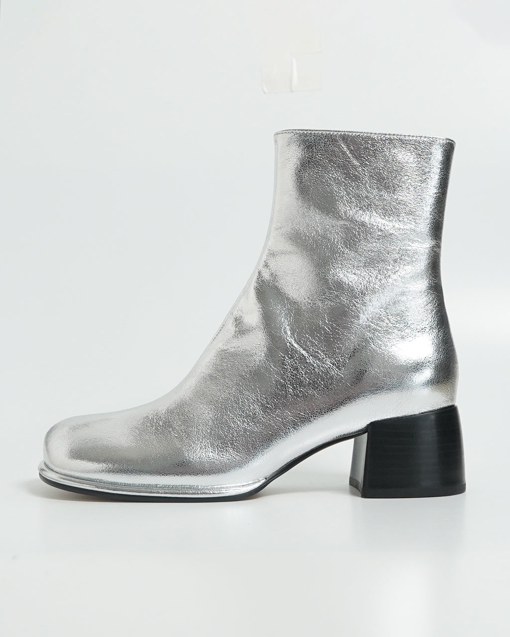 【アウトレット！30%OFF】ALM. アルム アデラ レザー ブーツ ADELA LEATHER BOOTS スクエアトゥ チャンキーヒール ショートブーツ サイドジップ AL063【送料無料】