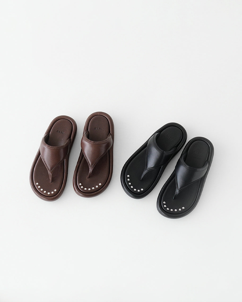 ALM アルム レザー トングサンダル TEN LEATHER SANDALS シューズ フラットサンダル 厚底 プラットフォーム AL103【送料無料】