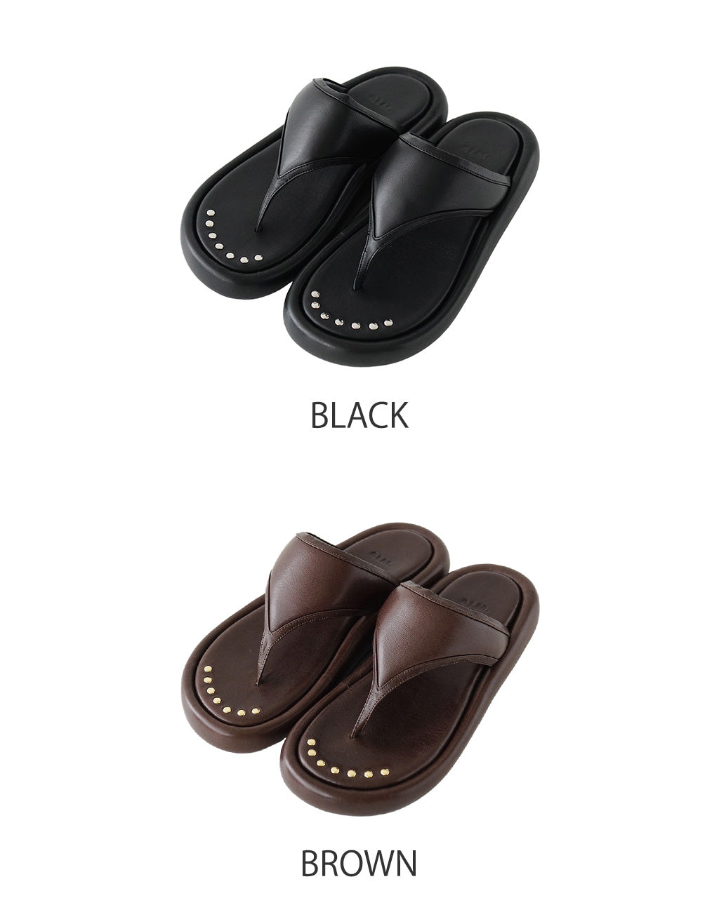 ALM アルム レザー トングサンダル TEN LEATHER SANDALS シューズ フラットサンダル 厚底 プラットフォーム AL103【送料無料】
