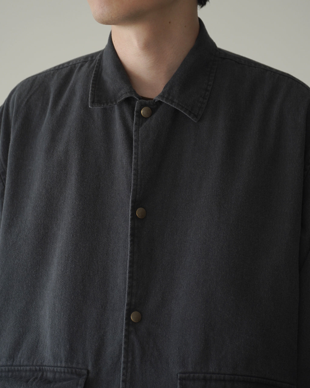 BLACK TWILL COVER COACH JACKET ALV-90177