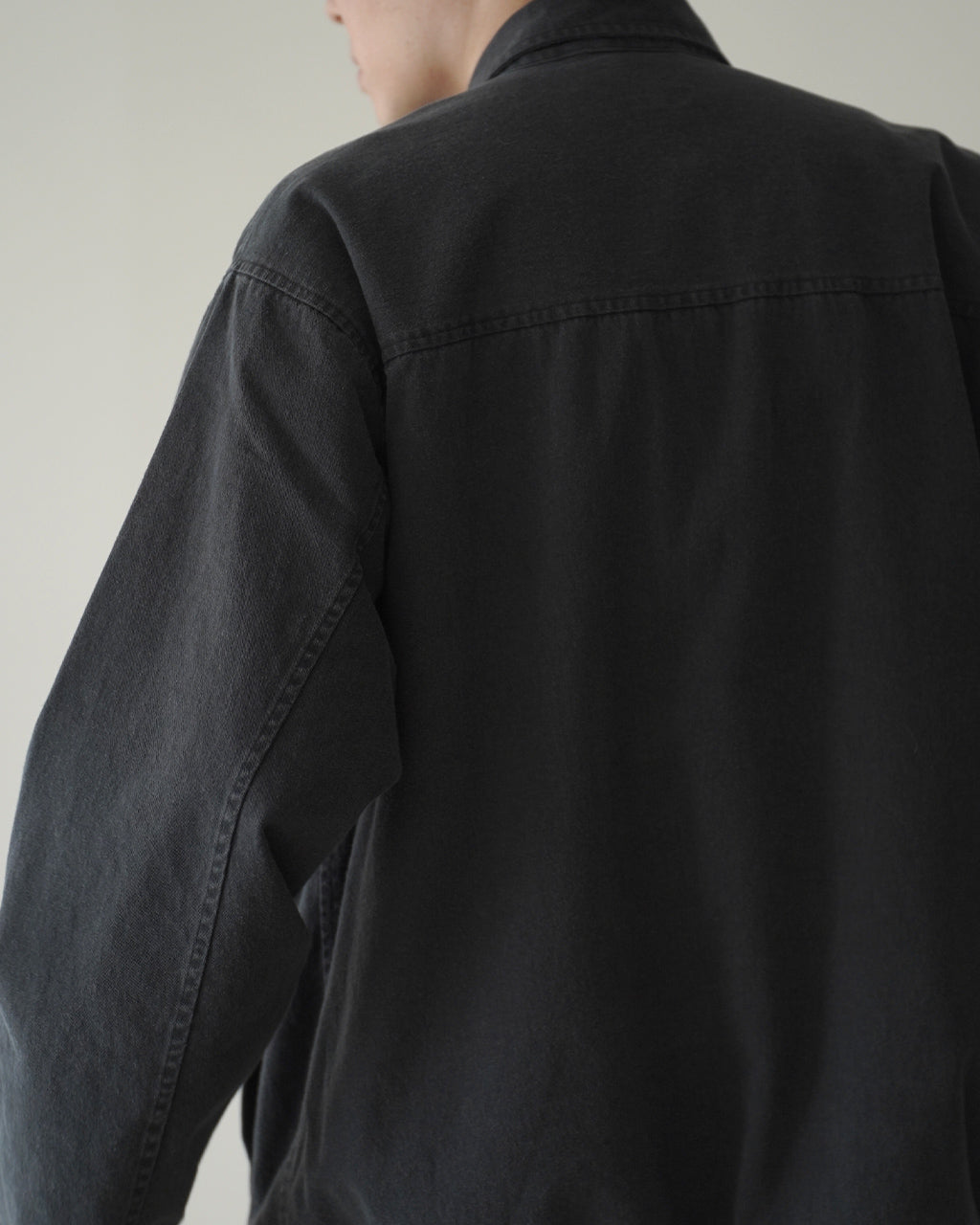 BLACK TWILL COVER COACH JACKET ALV-90177