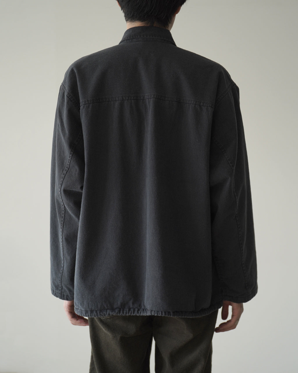 BLACK TWILL COVER COACH JACKET ALV-90177