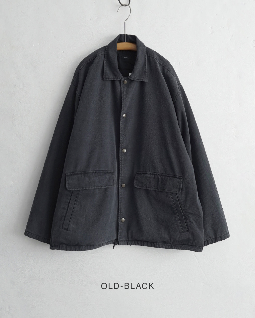 BLACK TWILL COVER COACH JACKET ALV-90177