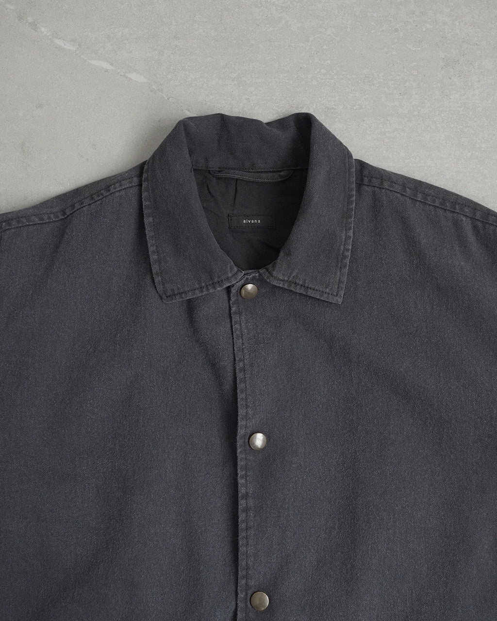 BLACK TWILL COVER COACH JACKET ALV-90177