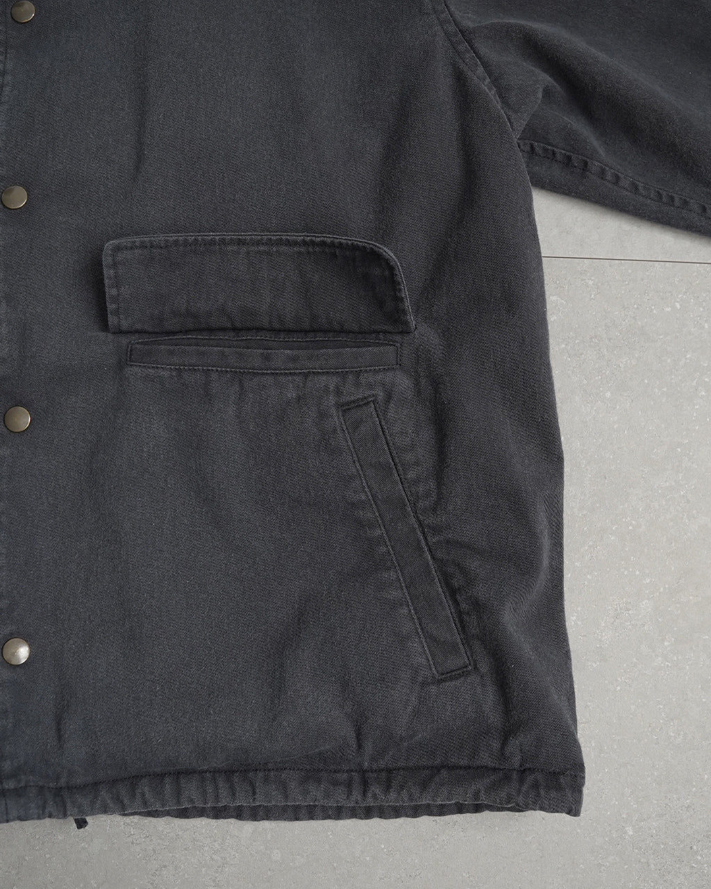 BLACK TWILL COVER COACH JACKET ALV-90177
