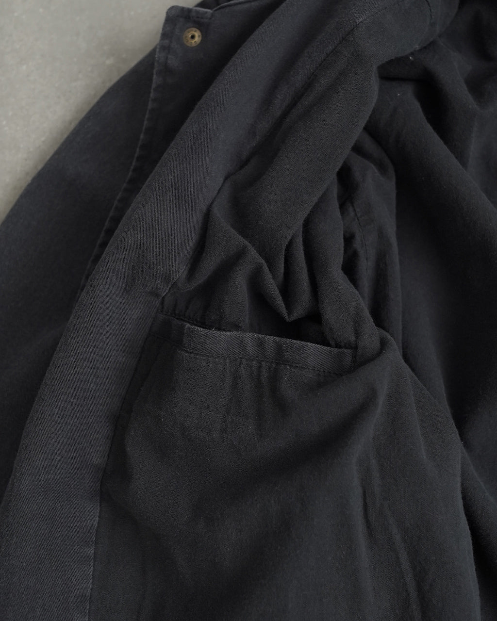 BLACK TWILL COVER COACH JACKET ALV-90177
