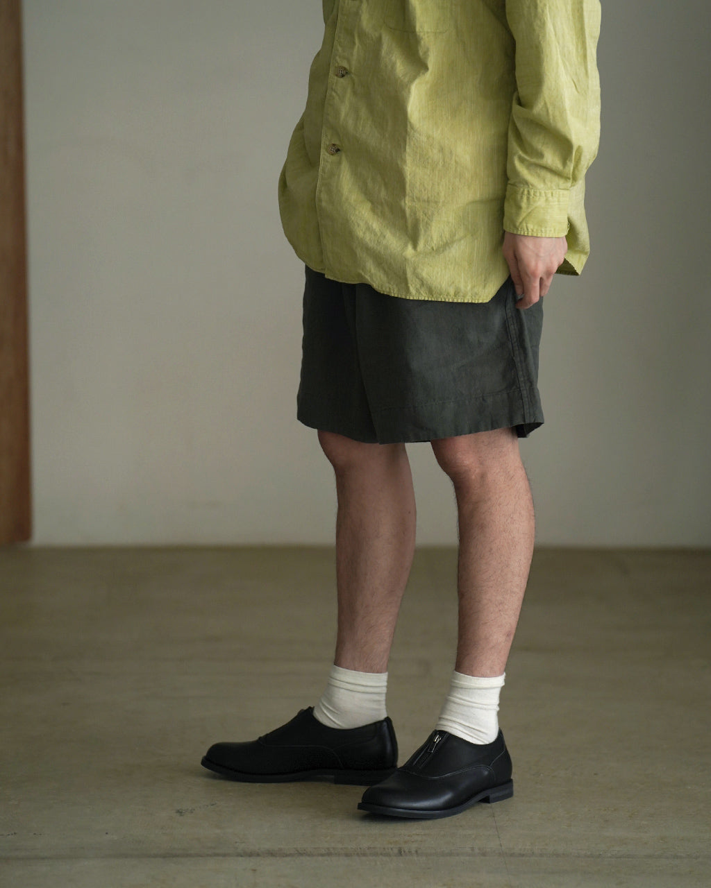 Alvana アルヴァナ リネン ハーレム ショートパンツ メンズ LINEN