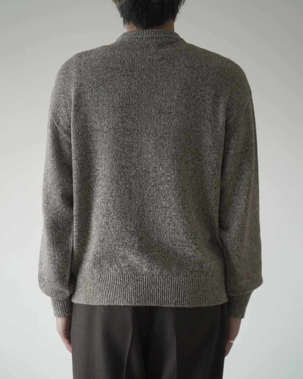 WOOL WASHI CREWNECK KNIT ALV-90203