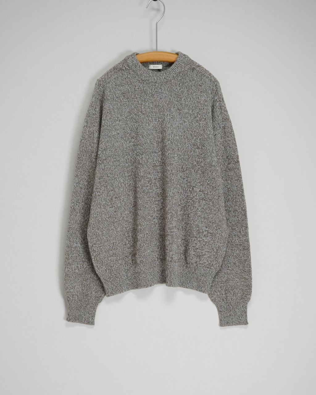 WOOL WASHI CREWNECK KNIT ALV-90203