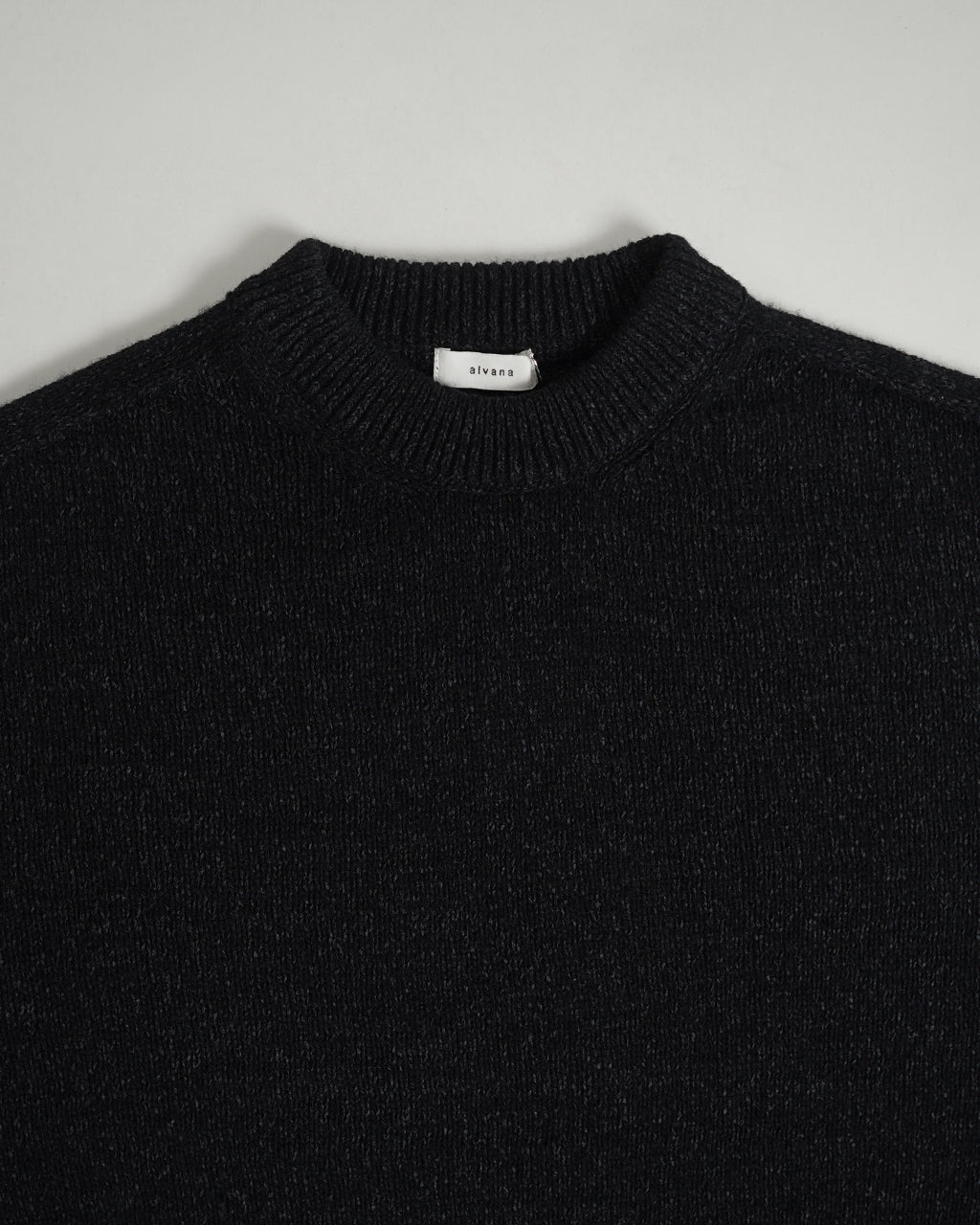 WOOL WASHI CREWNECK KNIT ALV-90203