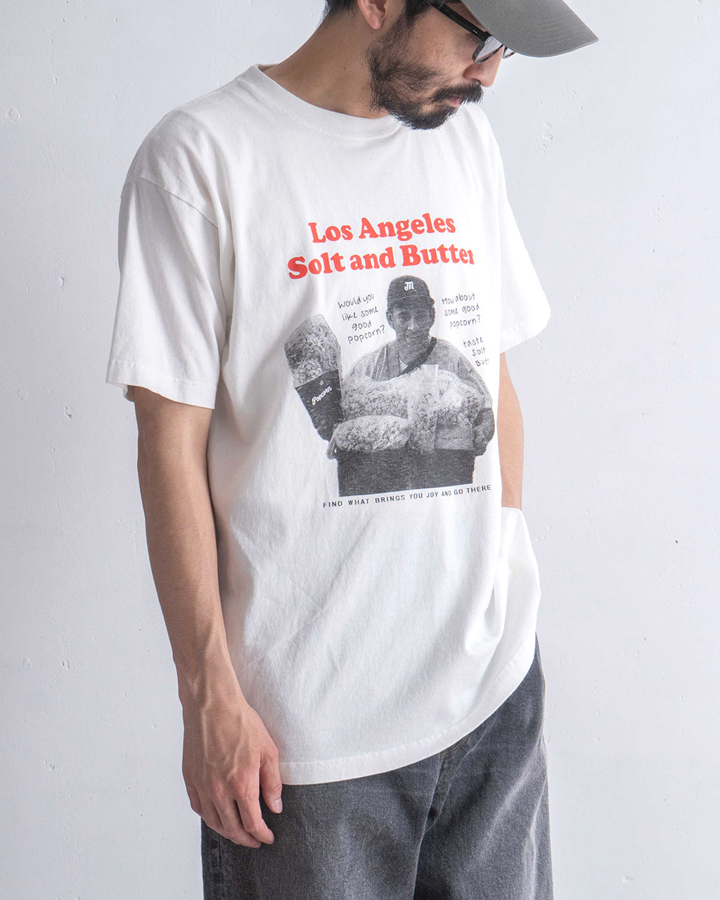 And Ink アンドインク ベーシックフォト Tシャツ ポップコーン ピザ BASIC PHOTO TEE POPCORN PIZZA 半袖