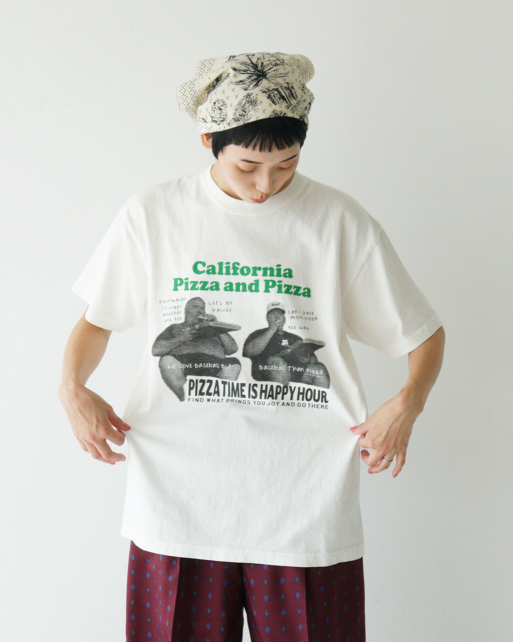 And Ink アンドインク ベーシックフォト Tシャツ ポップコーン ピザ BASIC PHOTO TEE POPCORN PIZZA 半袖