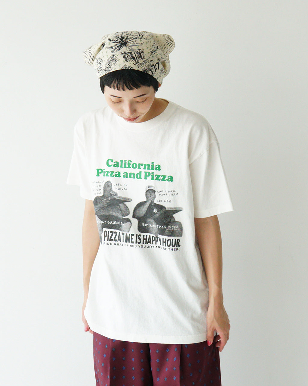 And Ink アンドインク ベーシックフォト Tシャツ ポップコーン ピザ BASIC PHOTO TEE POPCORN PIZZA 半袖