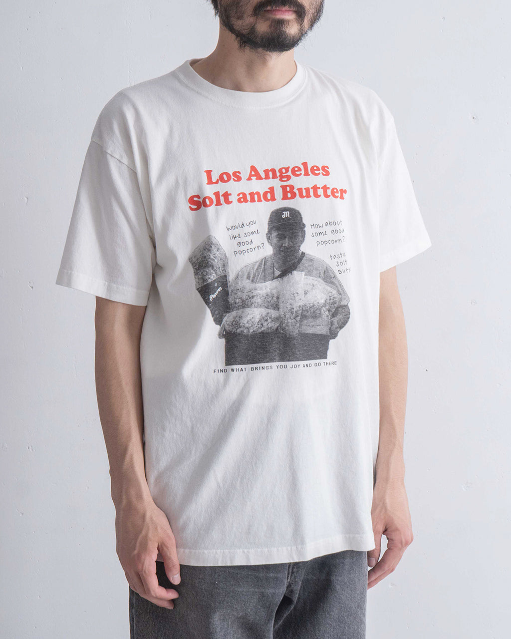 And Ink アンドインク ベーシックフォト Tシャツ ポップコーン ピザ BASIC PHOTO TEE POPCORN PIZZA 半袖