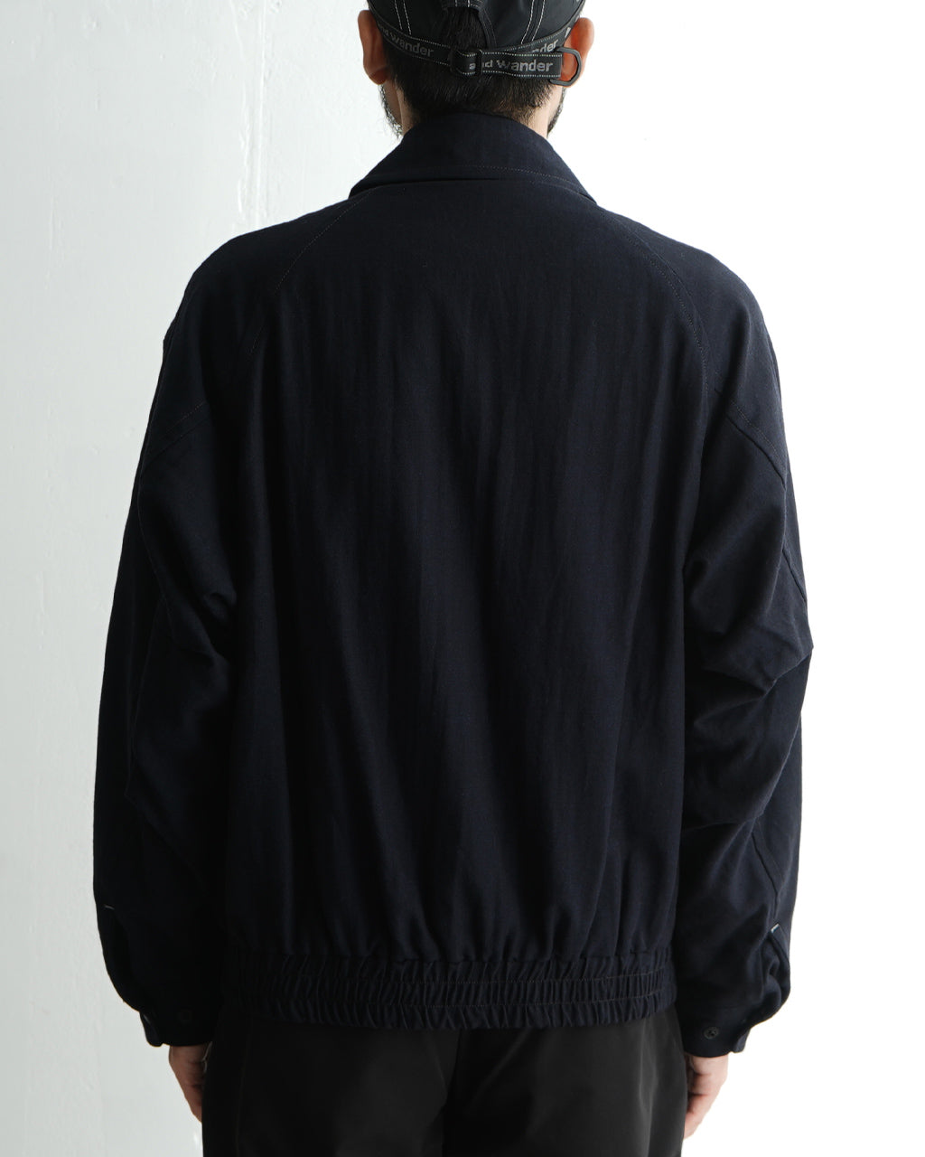 and wander アンドワンダー ジップアップ コットンウール ブルゾン zip up C W blouson 5744281139【送料無料】