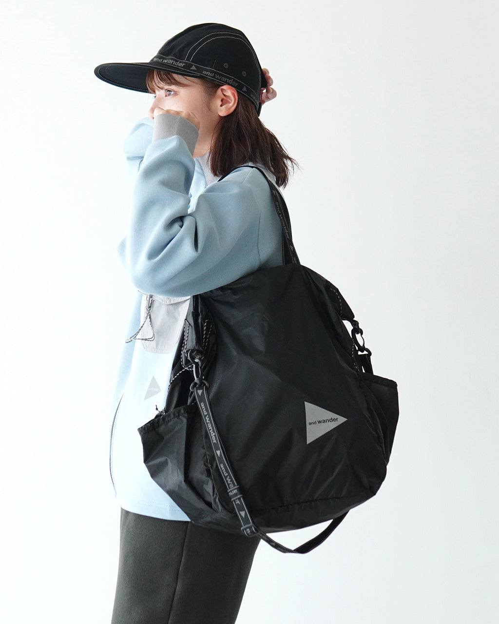 【SALE！20%OFF】and wander アンドワンダー シル トート バッグ sil tote bag 5744975312【送料無料】