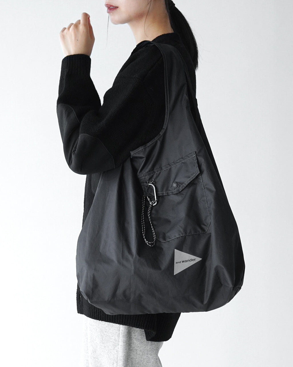 and wander アンドワンダー グロサリー ポケット バッグ grocery pocket bag エコバッグ トートバッグ 5744985329