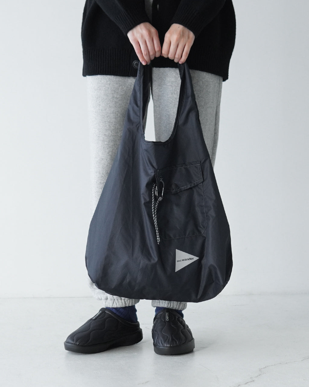 【SALE！20%OFF】and wander アンドワンダー グロサリー ポケット バッグ grocery pocket bag エコバッグ トートバッグ 5744985329