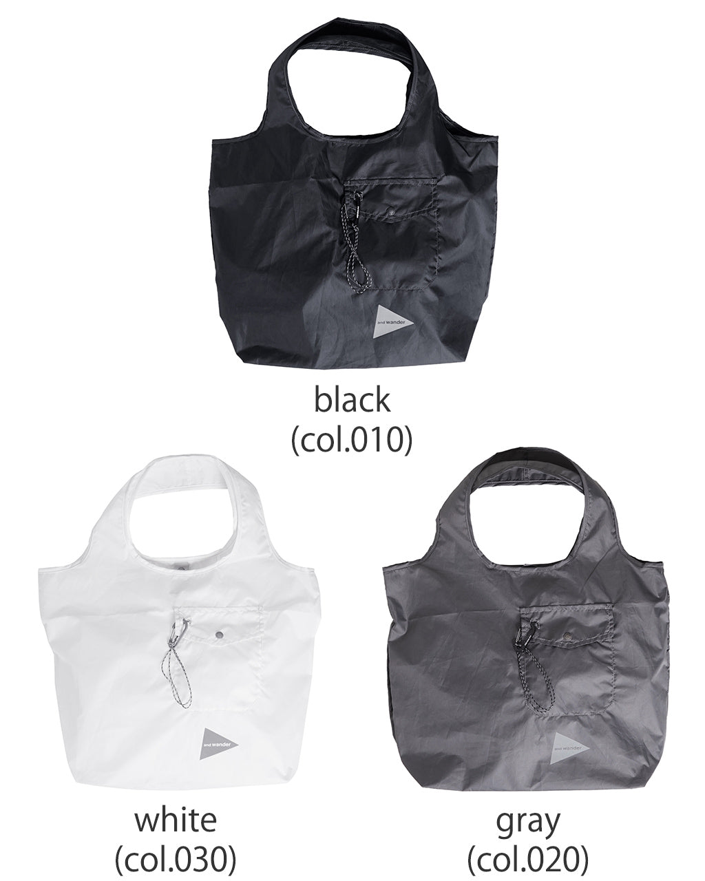 【SALE！20%OFF】and wander アンドワンダー グロサリー ポケット バッグ grocery pocket bag エコバッグ トートバッグ 5744985329