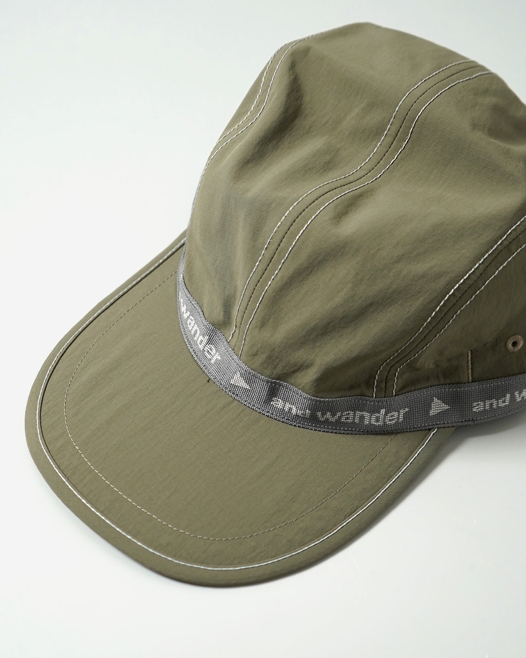 and wander アンドワンダー ジャガード テープ キャップ JQ tape cap ロゴ 帽子 速乾性 5744986340【送料無料】