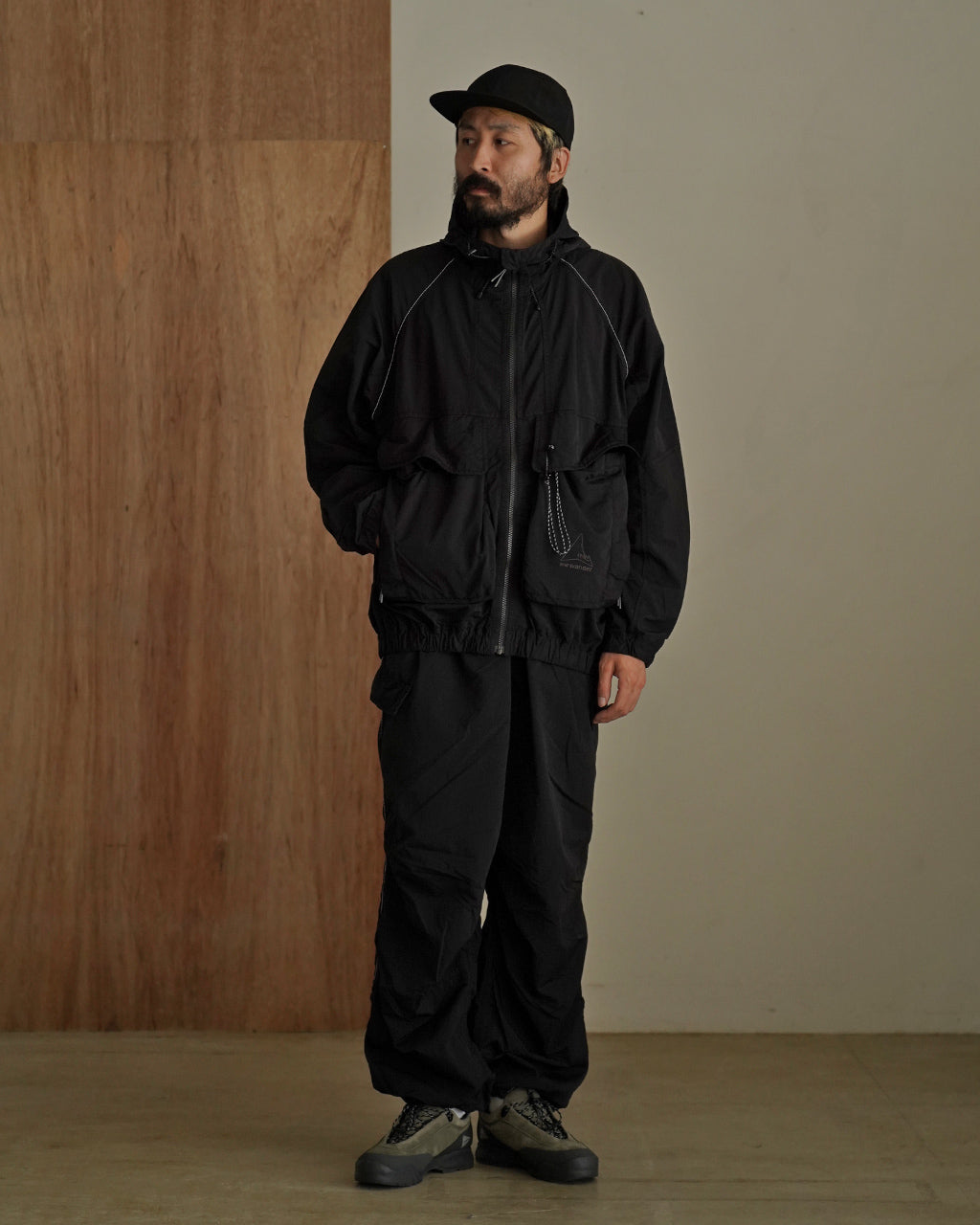 ROA × and wander garment dye nylon hooded jacket 5745221536