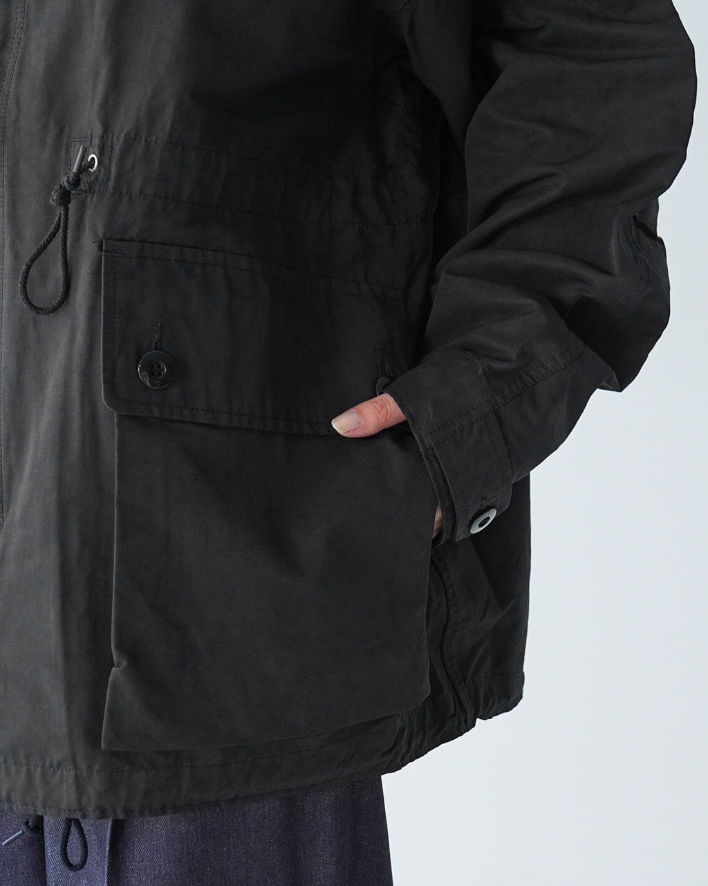 ARMY TWILL アーミーツイル スタンドカラーコート レディース COTTON NYLON STAND COAT アウター ミリタリー ジャケット ハーフコート丈 AM-2454003