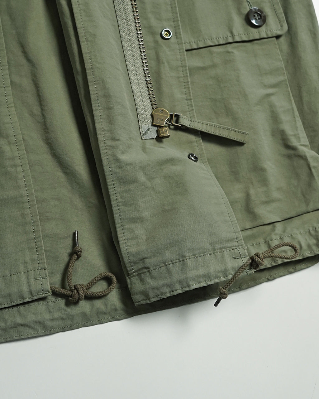 ARMY TWILL アーミーツイル スタンドカラーコート レディース COTTON NYLON STAND COAT アウター ミリタリー ジャケット ハーフコート丈 AM-2454003