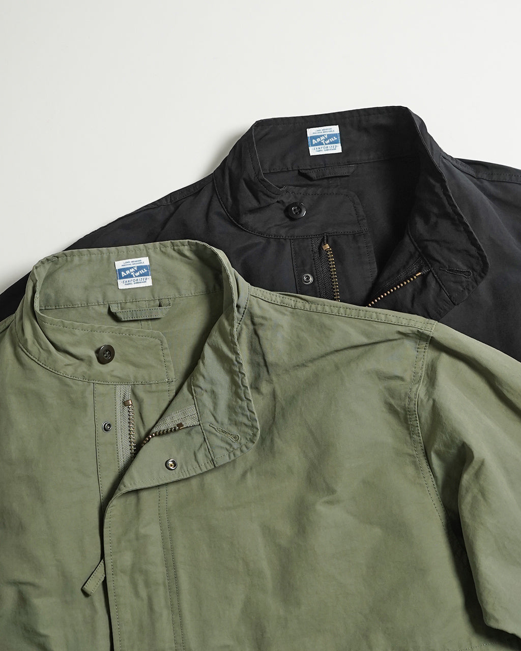 ARMY TWILL アーミーツイル スタンドカラーコート レディース COTTON NYLON STAND COAT アウター ミリタリー ジャケット ハーフコート丈 AM-2454003