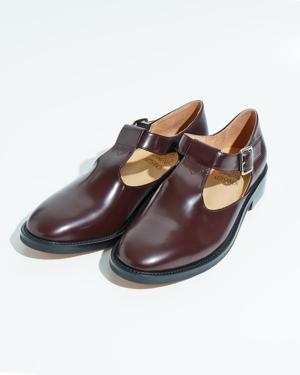 ARTESANOS アルテサノス T ストラップシューズ T STRAP SHOES レザーサンダル 靴 GU12-NSH500-6FL【送料無料】