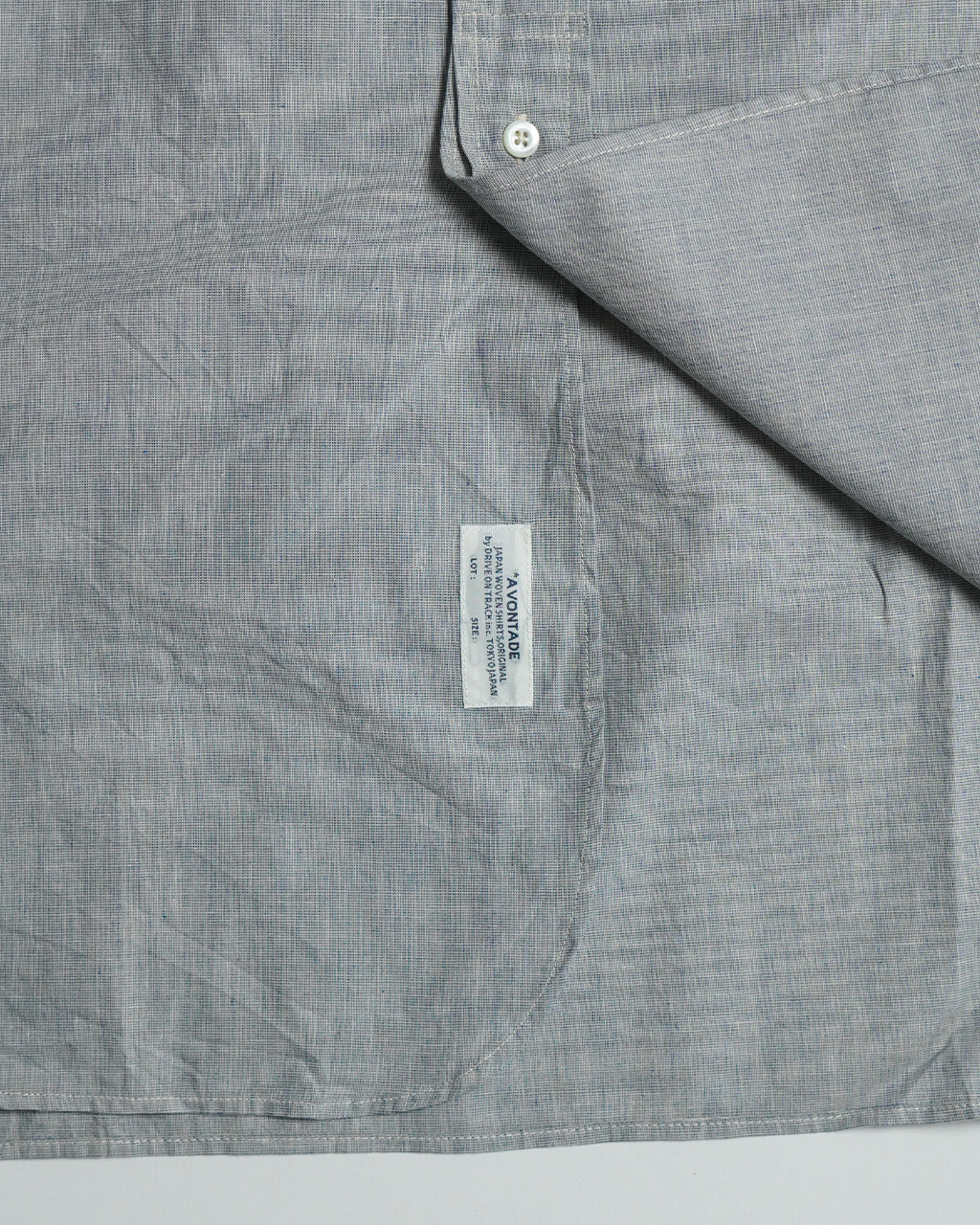 A VONTADE アボンタージ バンドカラー シャツ Banded Collar Shirts スタンドカラー ストライプ ワイドシルエット VTD-0361-SH【送料無料】