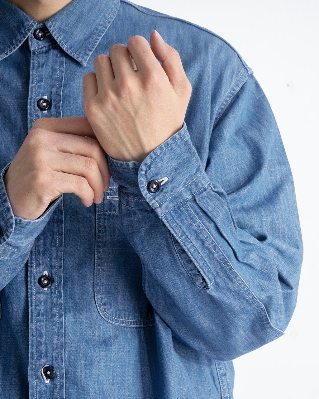 ＼早得24時間限定ポイント10倍／A VONTADE アボンタージ デニムワークシャツ トップス Denim Work Shirts VTD-0385-SH ヴィンテージデザイン エルボーパッチ【送料無料】