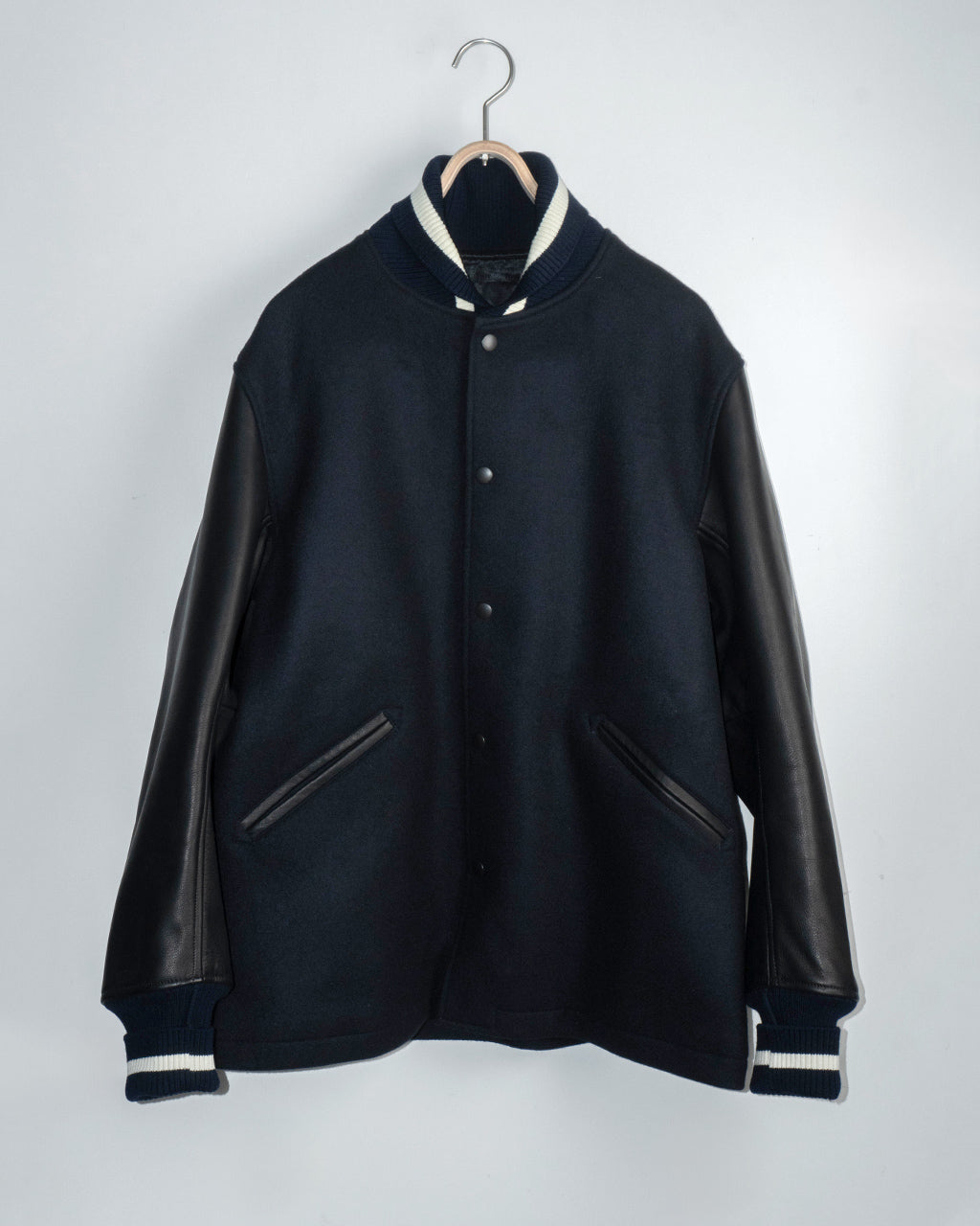 【SALE！20%OFF】A VONTADE アボンタージ アワードジャケット ロング Award Jacket Long ウール メルトン レザー VTD-0558-JK 【送料無料】