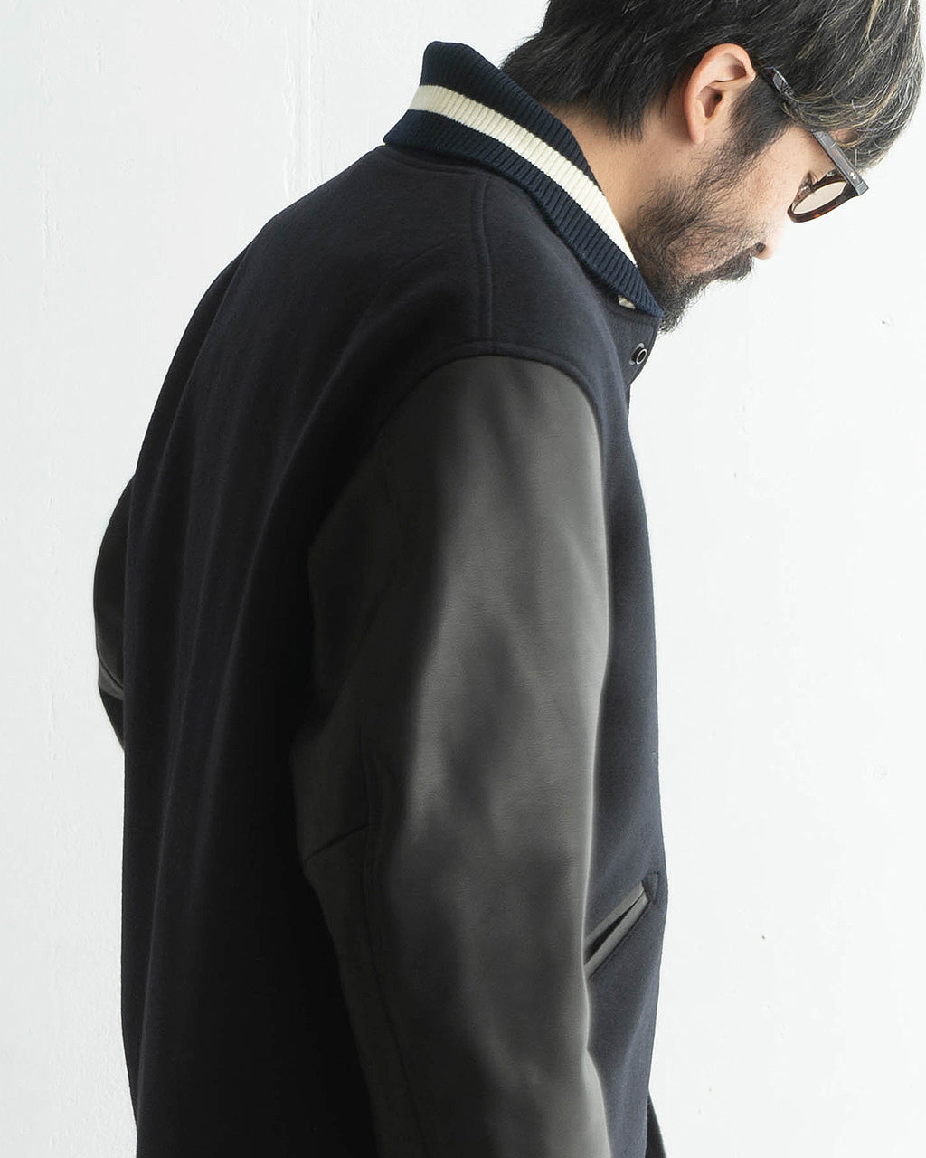 【SALE！20%OFF】A VONTADE アボンタージ アワードジャケット ロング Award Jacket Long ウール メルトン レザー VTD-0558-JK 【送料無料】