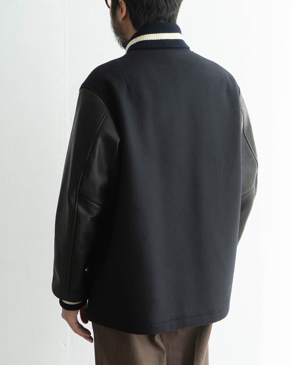 【SALE！20%OFF】A VONTADE アボンタージ アワードジャケット ロング Award Jacket Long ウール メルトン レザー VTD-0558-JK 【送料無料】